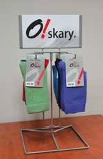Swivel socks display stand